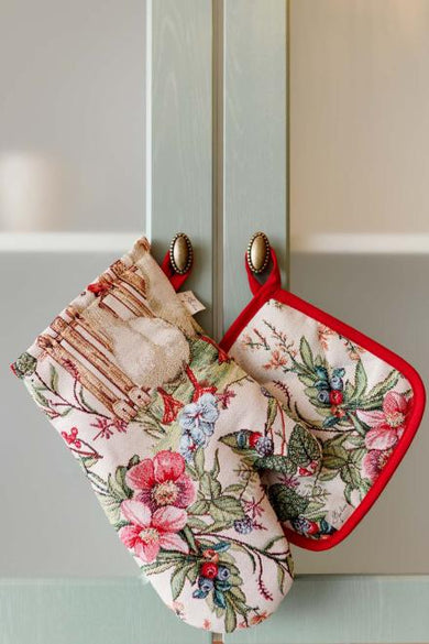 Гобеленова рукавиця для кухні Гуси ПРОВАНС, 32х15см 034325