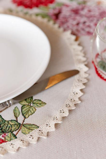 Серветка кругла Гуси ПРОВАНС, D35см 034081