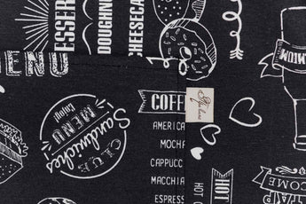 Скатертина на стіл Breakfast black ПРОВАНС, 120х136см 039621