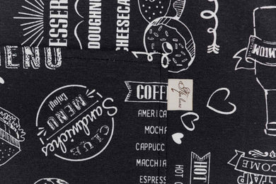 Чохол для столових приладів Breakfast black ПРОВАНС, 24х10см 039661