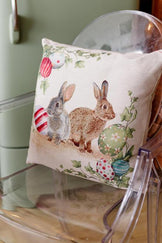 Великоднева декоративна наволочка Веснянка Зайці ПРОВАНС, 45х45см 034264