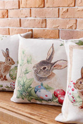 Великоднева декоративна подушка  Веснянка Заєць ПРОВАНС, 45х45см 034268