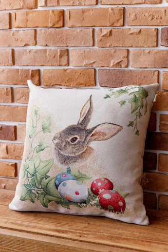 Великоднева  декоративна наволочка  Веснянка Заєць ПРОВАНС, 45х45см 034262