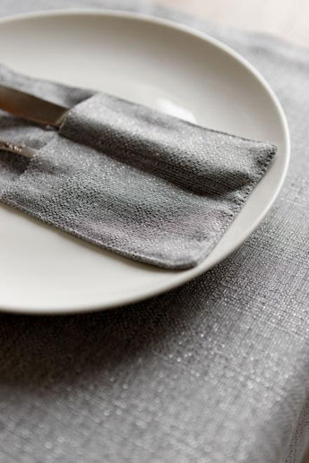 Набір святкових чохлів для приборів Перлина Silver ПРОВАНС, 24х10см 038512