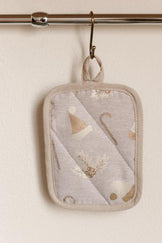 Новорічна прихватка Шапочки на бежевому ПРОВАНС, 15х20см 037916