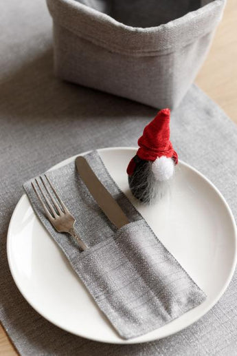 Святковий кошик універсальний Перлина Silver ПРОВАНС, 18х18х14см 037902