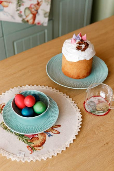 Великодня кругла серветка на стіл Злагода ПРОВАНС, D35см 034089