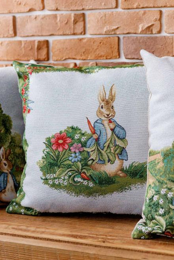 Гобеленова наволочка декоративна Галявина Заєць ПРОВАНС, 45х45см 034242