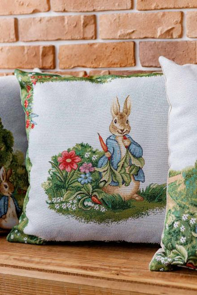 Гобеленова наволочка декоративна Галявина Заєць ПРОВАНС, 45х45см 034242
