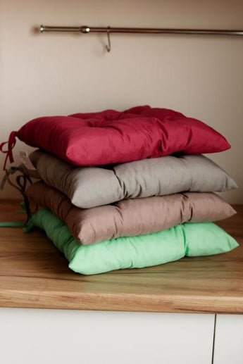 Подушка на стілець Фібра зелена ПРОВАНС, 40х40см 029609