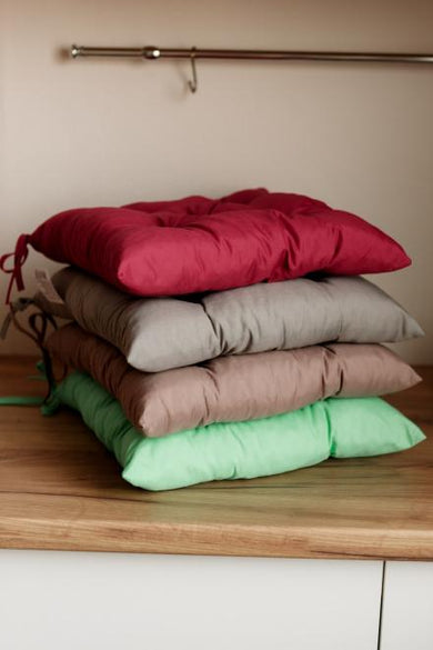 Подушка на стілець Фібра зелена ПРОВАНС, 40х40см 029609