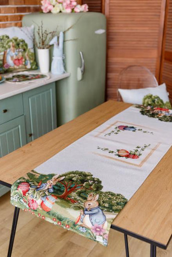 Гобеленова доріжка на стіл Галявина ПРОВАНС, 35х100см 034165
