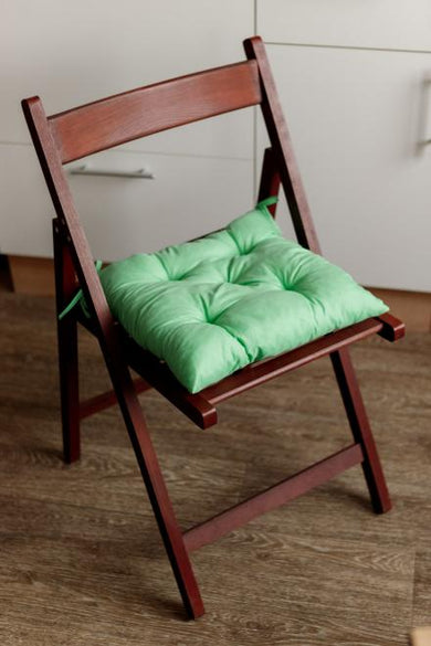 Подушка на стілець Фібра зелена ПРОВАНС, 40х40см 029609