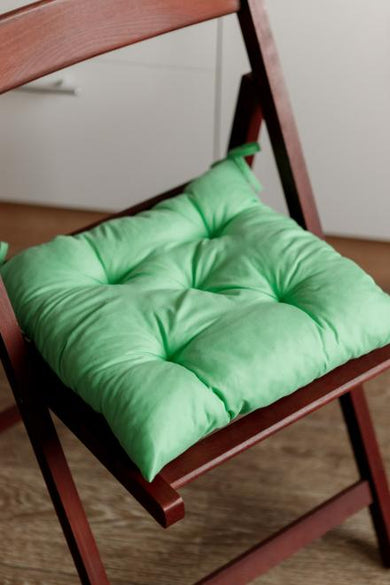 Подушка на стілець Фібра зелена ПРОВАНС, 40х40см 029609