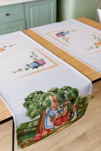 Гобеленова доріжка на стіл Галявина ПРОВАНС, 40х140см 034167