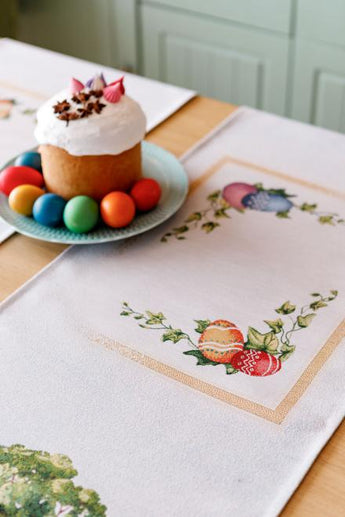 Гобеленова доріжка на стіл Галявина ПРОВАНС, 40х140см 034167