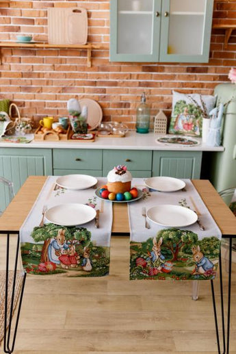 Гобеленова доріжка на стіл Галявина ПРОВАНС, 40х140см 034167