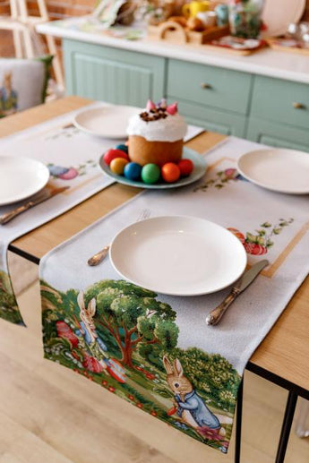 Гобеленова доріжка на стіл Галявина ПРОВАНС, 35х100см 034165