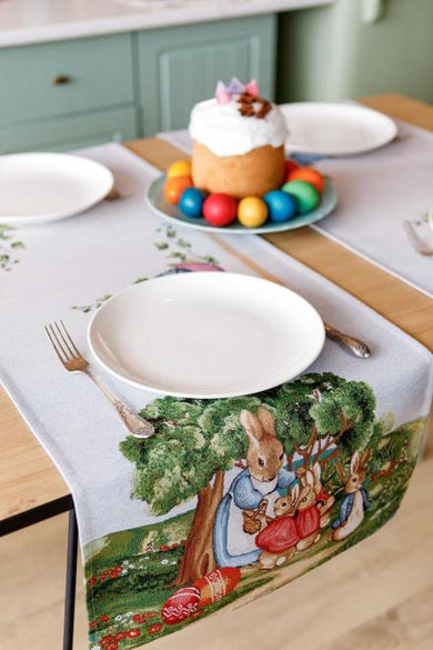 Гобеленова доріжка на стіл Галявина ПРОВАНС, 35х100см 034165