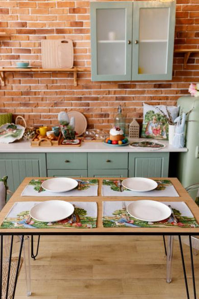 Серветка гобеленова на стіл Галявина ПРОВАНС, 30х50см 034083