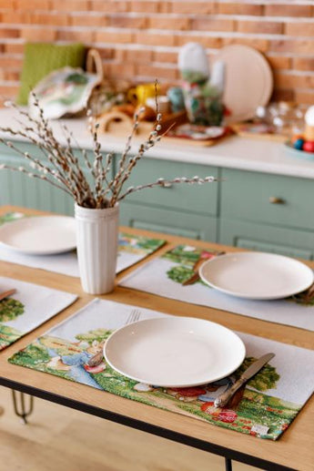 Серветка гобеленова на стіл Галявина ПРОВАНС, 30х50см 034083