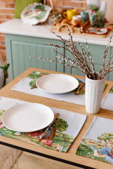 Серветка гобеленова на стіл Галявина ПРОВАНС, 30х50см 034083