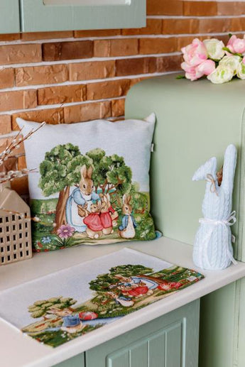 Серветка гобеленова на стіл Галявина ПРОВАНС, 30х50см 034083