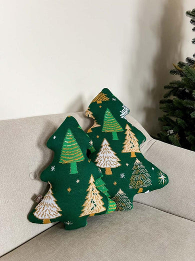 Декоративна подушка Ялинка зелена з малюнком ПРОВАНС, 50см 038919