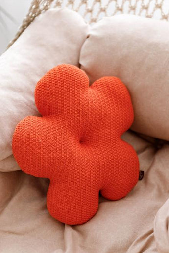 Подушка декоративна Квіточка помаранчева ПРОВАНС, 40см 033715