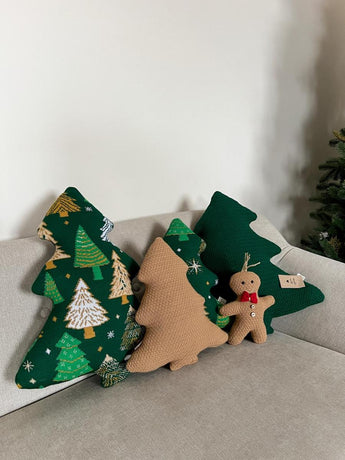 Декоративна подушка Ялинка зелена з малюнком ПРОВАНС, 50см 038919