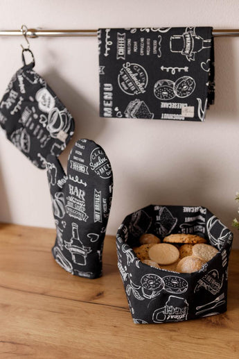 Кухонна прихватка Breakfast black ПРОВАНС, 20х20см 039629