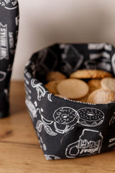 Універсальний кошик для зберігання Breakfast black ПРОВАНС, 14х16х15см 039625