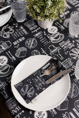 Чохол для столових приладів Breakfast black ПРОВАНС, 24х10см 039661