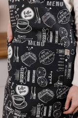 Кухонний фартух Breakfast black Прованс