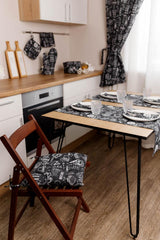 Доріжка на стіл Breakfast black ПРОВАНС, 40х120см 039617