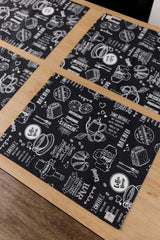 Серветка на стіл Breakfast black Прованс, 35х45 см