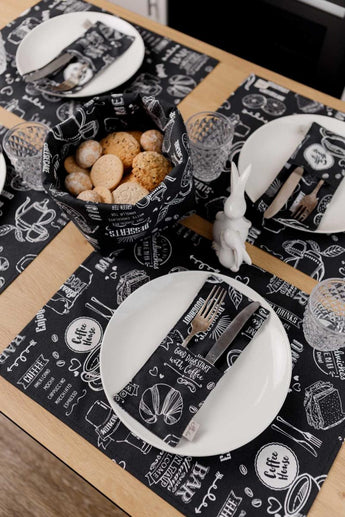 Серветка на стіл Breakfast black ПРОВАНС, 35х45см 039619