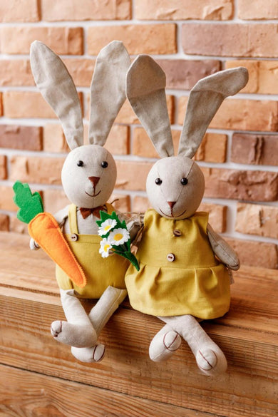 Декоративна іграшка-стопер Заєць Джонсон ПРОВАНС, 50см 033502