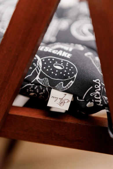 Подушка для стільця Breakfast black ПРОВАНС, 40х40см 039483