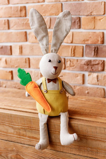 Декоративна іграшка-стопер Заєць Джонсон ПРОВАНС, 50см 033502