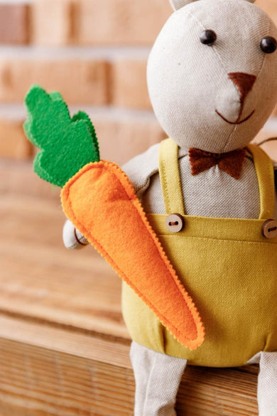 Декоративна іграшка-стопер Заєць Джонсон ПРОВАНС, 50см 033502