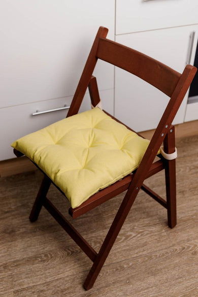 Подушка на стілець MANCHESTER лимонна ПРОВАНС, 40х40см 039471