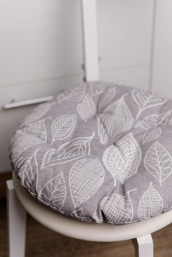 Подушка кругла для стільця Листя ПРОВАНС, D40см 039492