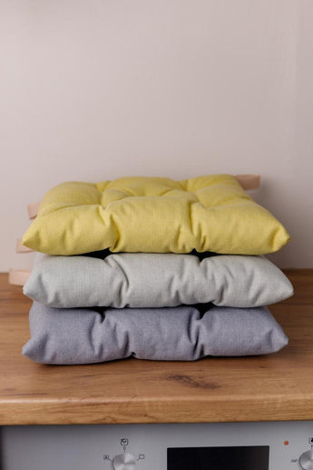 Подушка на стілець MANCHESTER лимонна ПРОВАНС, 40х40см 039471