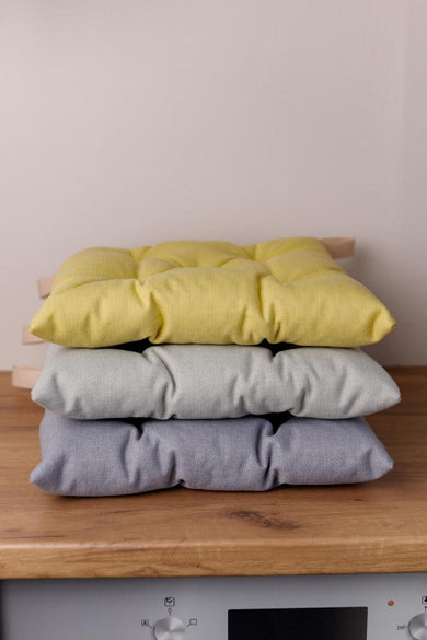 Подушка на стілець MANCHESTER лимонна ПРОВАНС, 40х40см 039471