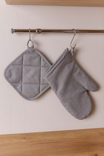 Кухонна прихватка Листя сіра ПРОВАНС, 20х20см 039518