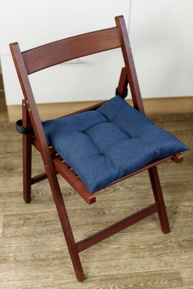 Подушка на стілець LEON синя ПРОВАНС, 40х40см 038413