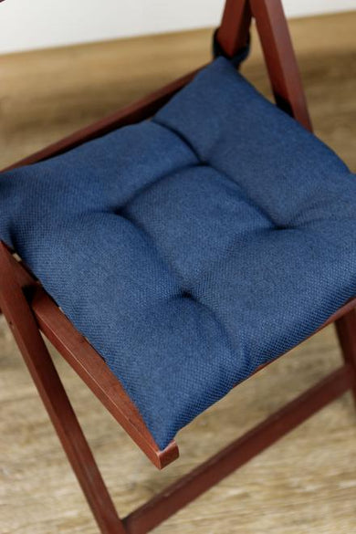 Подушка на стілець LEON синя ПРОВАНС, 40х40см 038413