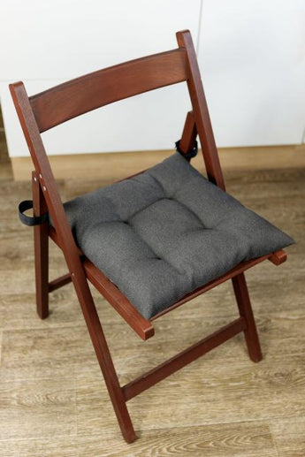 Подушка на стілець LEON графітова ПРОВАНС, 40х40см 038417