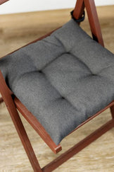 Подушка на стілець LEON графітова ПРОВАНС, 40х40см 038417